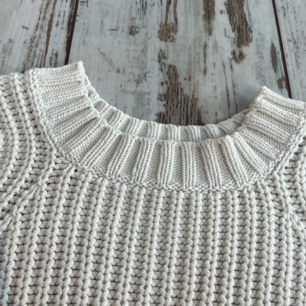 Everlane Textured Cotton Crewneck Sweater - Size XS - Picture 10 of 16